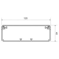 Elektroinstalační kanál EKD 120x40, bílý, 2 m, karton KOPOS EKD 120X40_HD