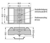 Montážní patice šedá WAGO 288-001