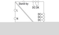 Spínaný napájecí zdroj pro 1fáz. 24V DC 20 A Kontakt DC OK 2,5mm2 WAGO 787-834