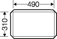 Hensel FP AP 40 Plná krycí deska pro skříně velikosti 4