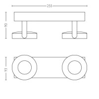 CLOCKWORK bar/tube bílá 2x4.5W SELV PHILIPS 5317231P0