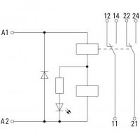 Reléový modul DRIKIT 24VDC 2CO LD WEIDMÜLLER 2476820000