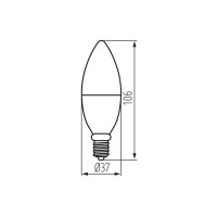 Světelný zdroj LED S C37 4,9W E14 RGBCCT SMART KANLUX 33644