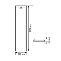 EsyLux EQ10126154 Svítidlo CELINE PNL 1200 LDP SO 3600 840 IP20 IR PD