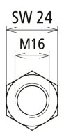 Šestihranná matka M16 NIRO A4-70 DEHN 419903