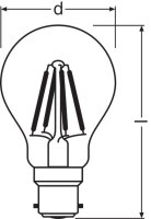 Světelný zdroj LEDVANCE PARATHOM CLASSIC A DIM 60 6.5 W/2700 K B22d