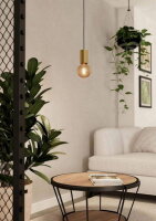 Závěsné svítidlo POZUETA 1 E27 kartáčovaná mosaz 1X40W EGLO 900799