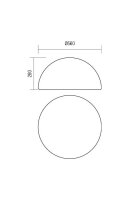 BLOB CD 56CM E27 1X max.23W IP65 WH REDO 90169