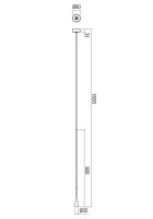 Závěsné svítidlo ITO SU LED 800 7W 3000K BRASS REDO 01-2355