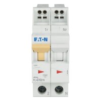 PLI-C13/1N Jistič PLI (bezšroubové svorky nahoře) char C 1+N-pólový 10kA 13A