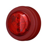 SOL/RL/R/S Maják Solista mělká základna červený kryt červený maják