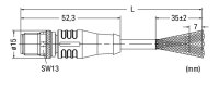 Kabel pro senzor/akční člen Zástrčka M12A  přímá 8pól. WAGO 756-5311/090-015