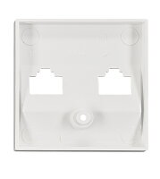 Kryt datové zásuvky 2x RJ45, bílý SCHRACK EV104004--