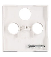 Kryt anténní zásuvky TV, typ HSAT-M, 3 otvory, bílý SCHRACK EV104310--