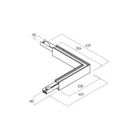 XUNO SYSTEM 90dgr CONNECTOR 30W 3000K 22