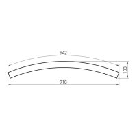 XFREE M CURVED 1200mm 45dgr SUSP. LIGHT