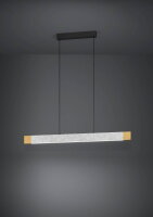 Závěsné svítidlo VALLELADO LED černá/šedá/dřevo 18W EGLO 390386