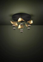 Stolní svítidlo DRACERA LED černá/zlatá 16,1W IP20 EGLO 390411