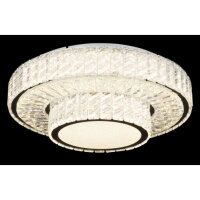 Stropní svítidlo GLOBO MUCKY chrom/křišťál LED 50W 230V, 633-3965lm, 2700-6000K