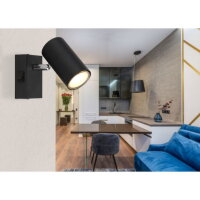 Nástěnné svítidlo ROBBY černá 1xGU10, max. 25W 230V GLOBO 57911-1B