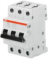 S203-D8 3 fázový jistič 8 A char. D 6kA ABB 2CDS253001R0081