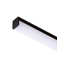 LED PROFILE H přisazený 1m eloxovaný hliník/matný akryl RENDL R14091
