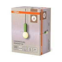Decor Concrete Mic Pendant 1XG9 Green OSRAM 4058075848405