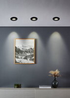 Vestavné svítidlo GEDREZ SET 10XLED-CCT d90 14,9W IP20 černá EGLO 300192