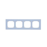 Rámeček 4 násobný, skleněný modré matné sklo KONTAKT SIMON TRN4/180