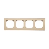 Rámeček 4 násobný champagne matná KONTAKT SIMON TRD4.149/144
