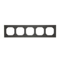 Rámeček 5 násobný, kovový tmavý nerez KONTAKT SIMON TRN5/190