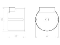 Stropní krabice pro světlo ThermoX průměr 68mm do dutých stropů KAISER 9300-01