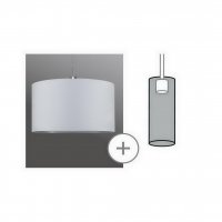 URail 2Easy látkové stínidlo Tessa bílé max. 50W O 45cm 953.66 PAULMANN 95366