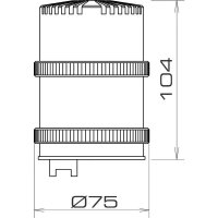 Modul akustický TWS SOUNDER MDA 240 V, AC, IP54, 93-103 dB, černá, 32 tónů 27797