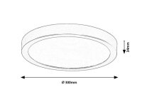 Stropní svítidlo SHAUN PLUS LED 30W 4000K RABALUX 75076
