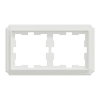 Rámeček Merten D-Antique, dvojnásobný, lotus white, lesklý plast MEG4020-4735