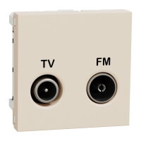 Zásuvka NOVÁ UNICA TV/R individuální, 11 dB, 2M, Béžová SCHNEIDER NU345144