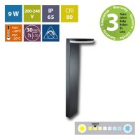 LED svítidlo Framus P, 9W, 3000K, IP65, černá barva MCLED ML-515.011.19.0