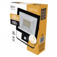 LED reflektor HOBBY SLIM 50W 4000LM NW PIR ZS2341 Emos neutrální bílá