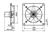 HCBT/4-800/H-X IP55, 40°C axiální ventilátor ELEKTRODESIGN 886149
