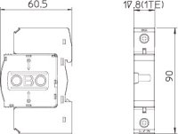 OBO V25-B+C 1-280 Kombinovaný svodič přepětí, typ 1+2,1P,TN, 280V