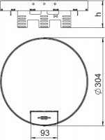 OBO 7409310 Kazeta kruhová RKSRN2UZD3R9VS25