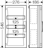 Jističová skříň ENYSTAR 36 modulových jednotek HENSEL FP 1317