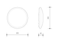 Svítidlo se senzorem CHARLIE ROUND S 12W 4000K LEDMED LM31300020