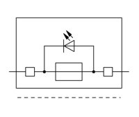Pojistkový modul, se sponkou, pro trubičkové pojistky 1/4x1 1/4 mm, šedá