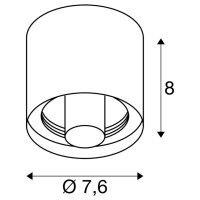 VARYT, povrchové stropní svítidlo, kulaté, 1x max. 6W, E14, bílé SLV 1008100