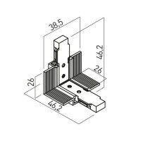 XNEO REC. INTERNAL ANGLE CONNECTOR 24V D