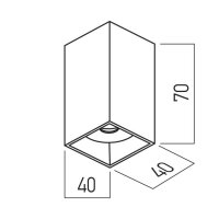 XPONY FIXED CEILING SQ. 5W 220-240V AC 3