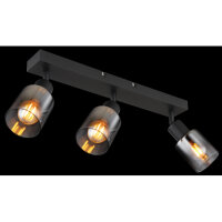 Stropní svítidlo HUBERTUS černá 3xE14,max. 40W 230V GLOBO 54308-3