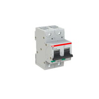 S802S-D20 jistič 2p char. D 20A s klecovou svorkou Icu 50kA ABB 2CCS862001R0201